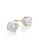 Fine Jewellery 14K Yellow Gold Cubic Zirconia Barbell Earrings - CUBIC ZIRCONIA