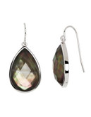 Honora Style Mother-of-Pearl and Sterling Silver Teardrop Earrings - BLACK