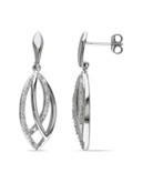 Concerto Diamond Layered-Look Sterling Silver Earrings - DIAMOND