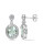 Concerto 4.75TCW Green Amethyst and Diamond Sterling Silver Drop Earrings - AMETHYST