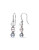 Concerto Multi-Colour Pearls 0.03 tcw Diamond and Sterling Silver Dangle Earrings - MULTI
