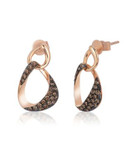 Le Vian 14K Strawberry Gold Linked Chocolate Diamond Earrings - ROSE GOLD