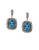 Effy Topaz Sterling Silver Drop Earrings - BLUE TOPAZ