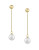 Effy 14K Yellow Gold and Freshwater Pearl Earrings - PEARL