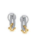 Effy 14K White and Yellow Gold Earrings with 0.31 TCW Diamonds - DIAMOND