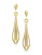 Fine Jewellery 14K Gold Teardrop Earrings - GOLD