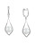 Effy 14K White Gold Earrings with 0.21 TCW Diamonds and Freshwater Pearls - PEARL