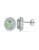 Concerto 4.875TCW Green Amethyst and White Topaz Sterling Silver Stud Earrings - AMETHYST