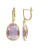 Concerto Amethyst and Yellow Sterling Silver Dangle Earrings - AMETHYST