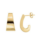 Fine Jewellery 14K Yellow Gold J Hoop Earrings - YELLOW GOLD