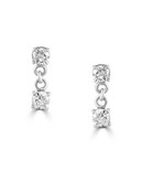 Effy 14K White Gold and 0.49 TCW Diamond Earrings - DIAMOND