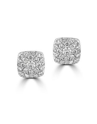 Effy 14K White Gold Earrings with 0.88 TCW Diamonds - DIAMOND