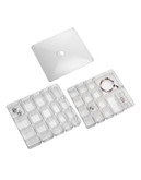 Interdesign Inc Linus Small Tiered Jewelry Box - CLEAR
