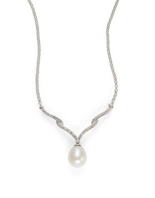 Fine Jewellery Freshwater Pearl Drop Necklace - PEARL