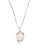Fine Jewellery Sterling Silver and 14K Yellow Gold Pearl and Diamond Pendant Necklace - TWO TONE COLOUR