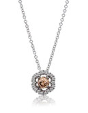 Le Vian 14K Vanilla Gold Chocolatier Flower Diamond Necklace - WHITE