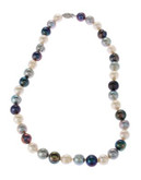Fine Jewellery Multi Coloured Pearl Strand Necklace - MULTI COLOURED