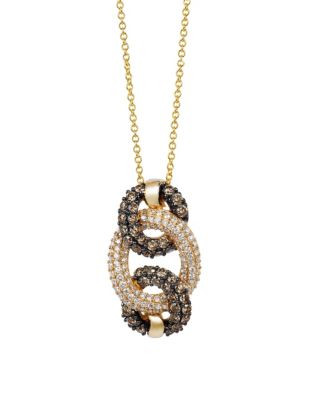 Le Vian Chocolate Diamonds 14K Yellow Gold Diamond Necklace - YELLOW GOLD