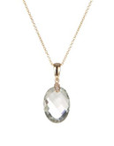Effy Amethyst, Diamond and 14K Yellow Gold Pendant Necklace - LIGHT GREEN