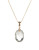 Effy Amethyst, Diamond and 14K Yellow Gold Pendant Necklace - LIGHT GREEN