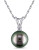 Concerto 14KW Pendant with .05TDW 8-9mm Tahitian Pearl and Chain - BLACK