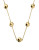 Fine Jewellery 14K Yellow Gold Puffed Station Disk Necklace - YELLOW GOLD