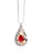 Fine Jewellery Diamond and Ruby Infinity Pendant Necklace - RUBY