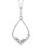 Fine Jewellery 0.1TCW Diamond and 14K White Gold Triangle Necklace - DIAMOND