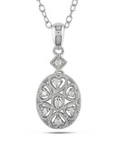Concerto 0.06TCW Diamond Sterling Silver Necklace - DIAMOND