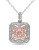 Concerto 0.1 TCW Diamond and Two-Tone Sterling Silver Vintage Necklace - DIAMOND