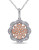 Concerto Diamond and Two-Tone Sterling Silver Flower Necklace - DIAMOND