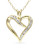 Concerto Diamond Swirl Heart Necklace - DIAMOND
