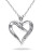 Concerto Diamond Swirl Heart Necklace - DIAMOND