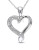 Concerto Diamond Twisted Heart Necklace - DIAMOND
