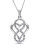 Concerto Diamond Infinity Overlay Heart Necklace - DIAMOND