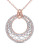 Concerto Two-Tone Diamond Infinity Circle Necklace - DIAMOND