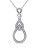Concerto Diamond and Sterling Silver Infinity Teardrop Necklace - DIAMOND