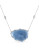 Concerto Blue Quartz and White Topaz Sterling Silver Necklace - QUARTZ