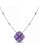 Concerto Amethyst and Topaz Sterling Silver Pendant Necklace - MULTI