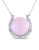 Concerto Diamond and Pink Opal Horseshoe Necklace - OPAL