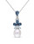 Concerto 3.25TGW Blue and White Topaz Pearl Necklace - PEARL