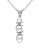Concerto White Pearl 0.015 tcw Diamond and Sterling Silver Necklace - WHITE