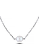 Concerto White Pearl and Sterling Silver Necklace - WHITE