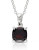 Concerto 1.25TCW Garnet and Sterling Silver Solitaire Necklace - GARNET