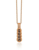 Le Vian 14K Strawberry Gold Art Deco Diamond Necklace - WHITE