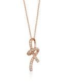 Le Vian 14K Strawberry Gold Gladiator Diamond Loop Necklace - WHITE