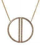 Effy 14K Yellow Gold Necklace with 0.97 TCW Diamonds - DIAMOND