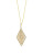 Effy 14K Yellow Gold and 0.62 TCW Diamond Chevron Pendant Necklace - DIAMOND