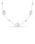 Concerto 0.875TGW White Topaz and Pink Keshi Pearl Necklace - PEARL