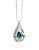 Fine Jewellery Diamond and Sapphire Infinity Pendant Necklace - SAPPHIRE